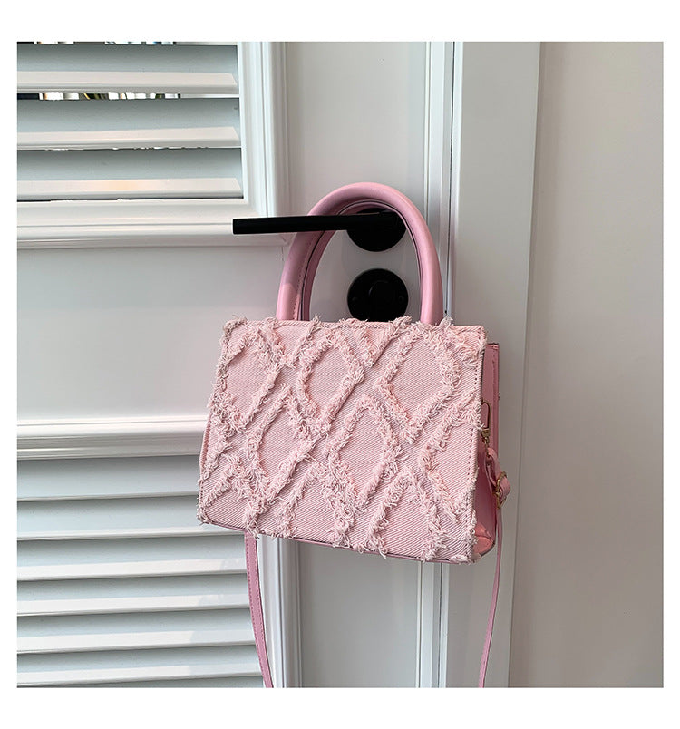 Women Summer Diamond Handbag Single Shoulder Crossbody Small Square Bag 10