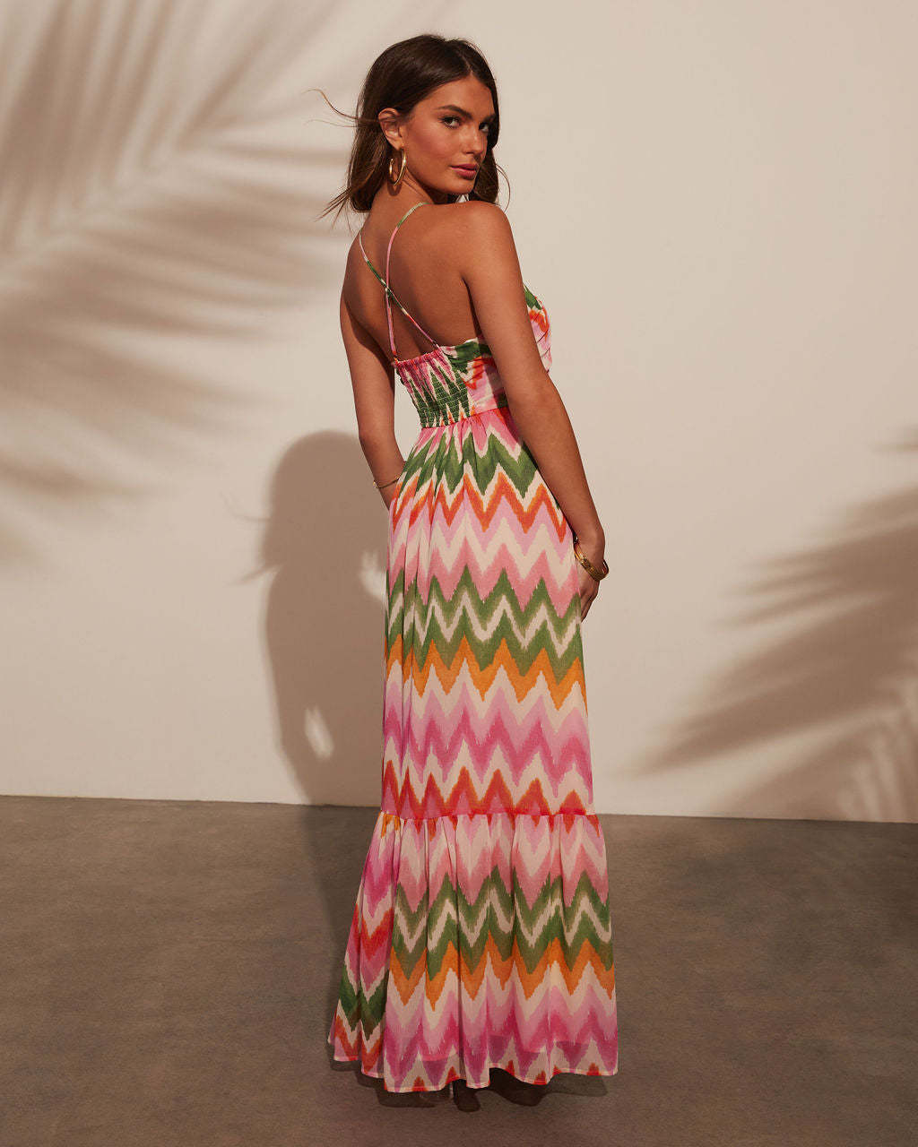 Contrast Color Sexy Halter Strap Maxi Dress