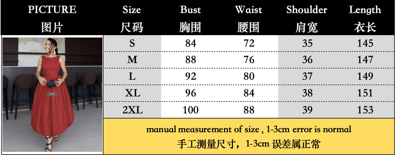 Women Elegant Sleeveless Solid Dress 10