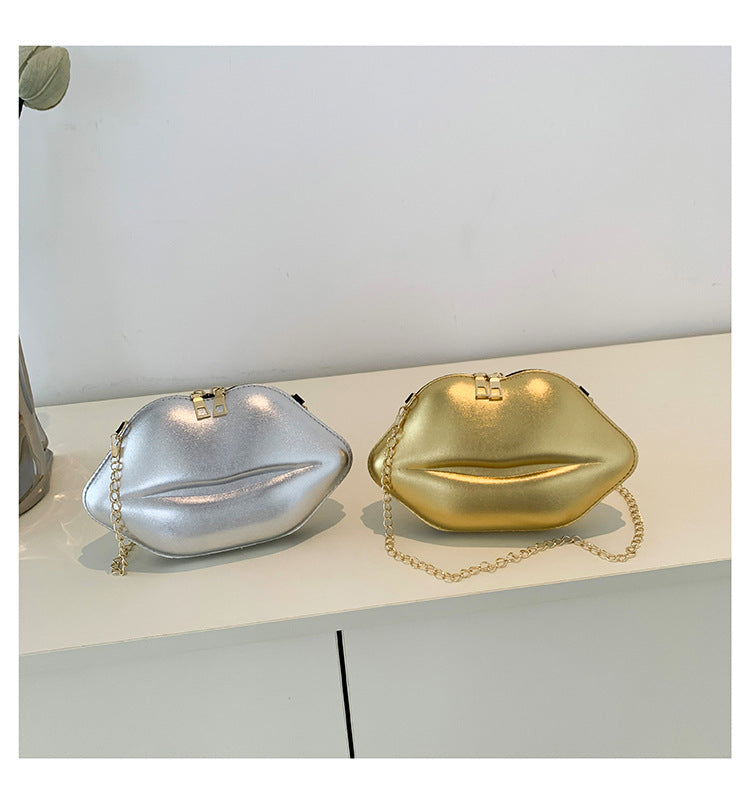 Women Lips Crossbody Chain Shoulder Bag 19