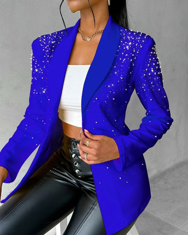 Fashionable Casual Beaded Blazer For Women 3