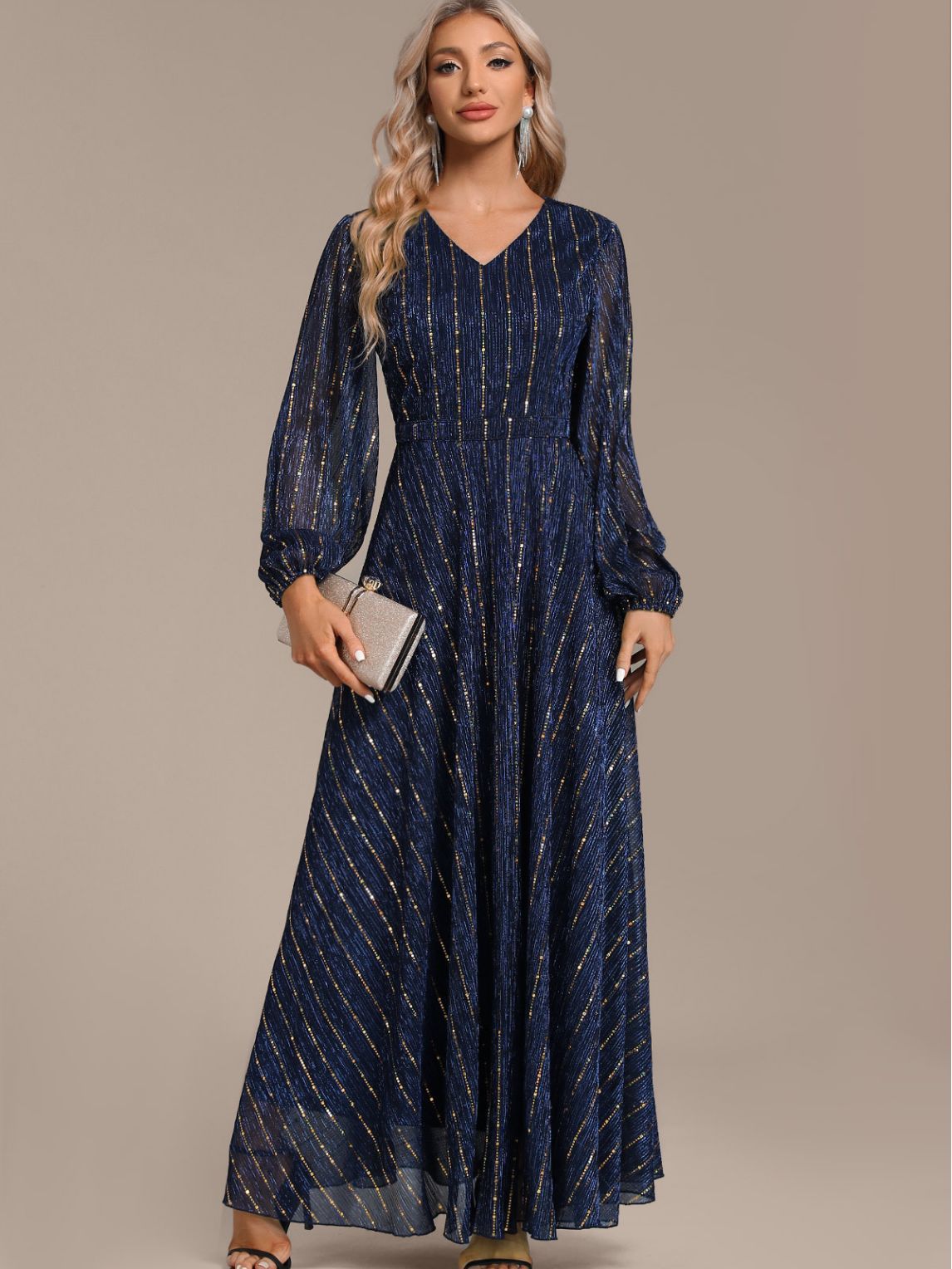 Women Sequin Formal Party Sequin Dress 4