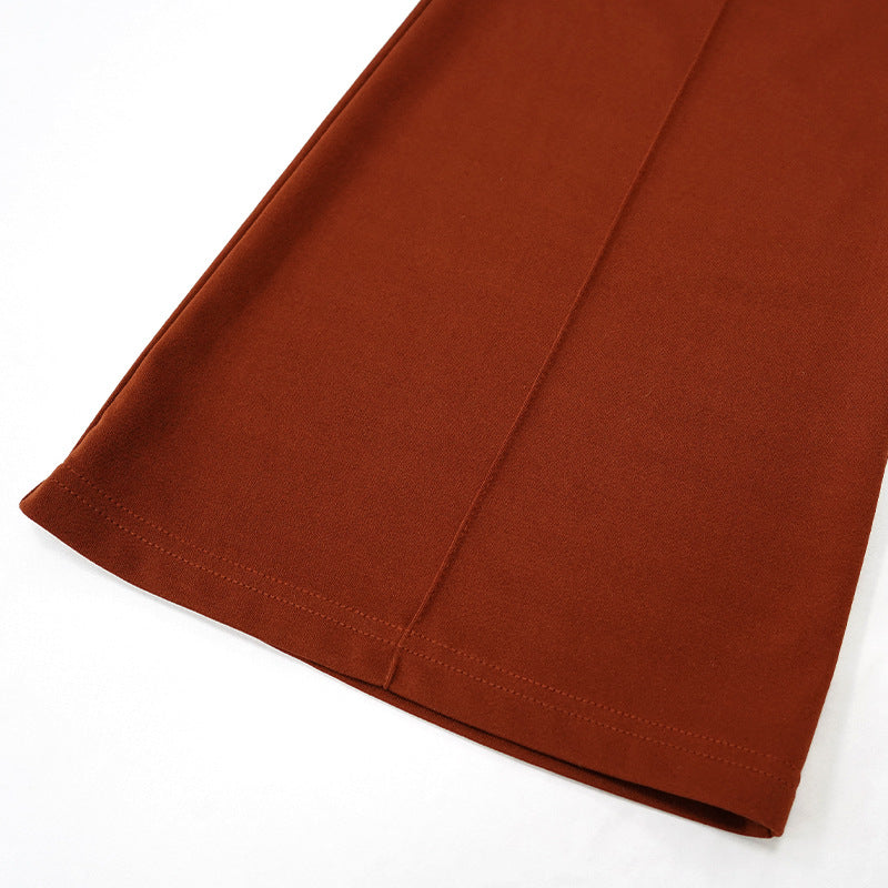 Casual Pants Spring and Autumn Chic Career Slim Pants Versatile Fashion Wide Leg Pants 41