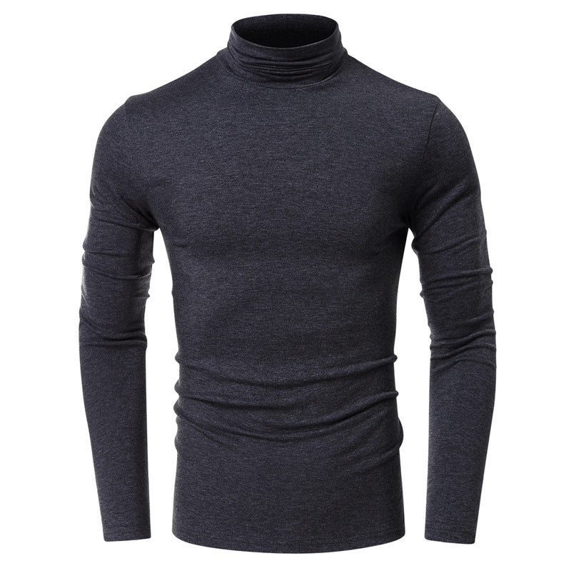 Men's Fall and Winter Turtleneck Basic Long Sleeve T-Shirt 6