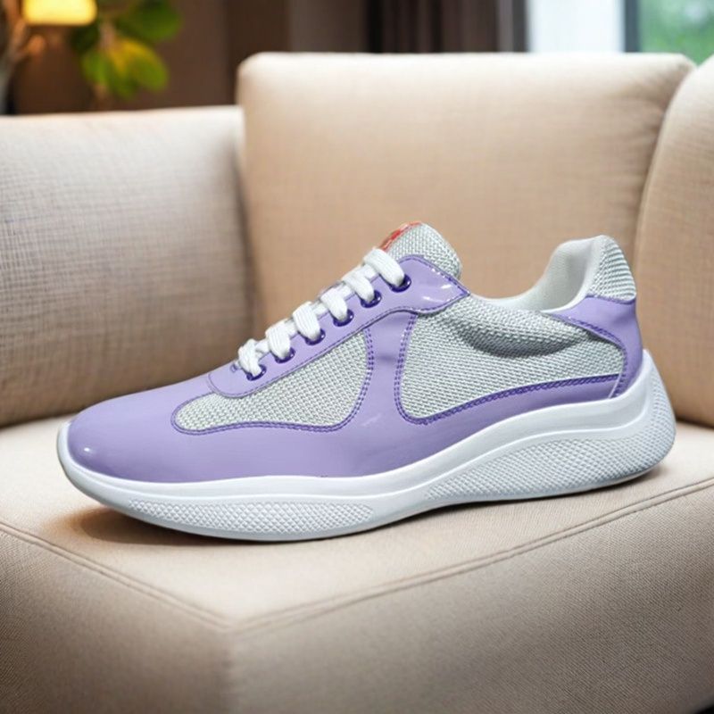 PUatent Leather Fashion Casual Sneakers Breathable White Classic Men's Shoes 23