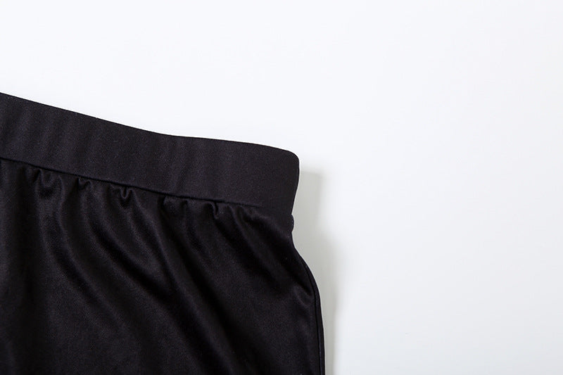 Women Fall Streetwear Sexy Crop Top and Skirt Two-Piece Set 18