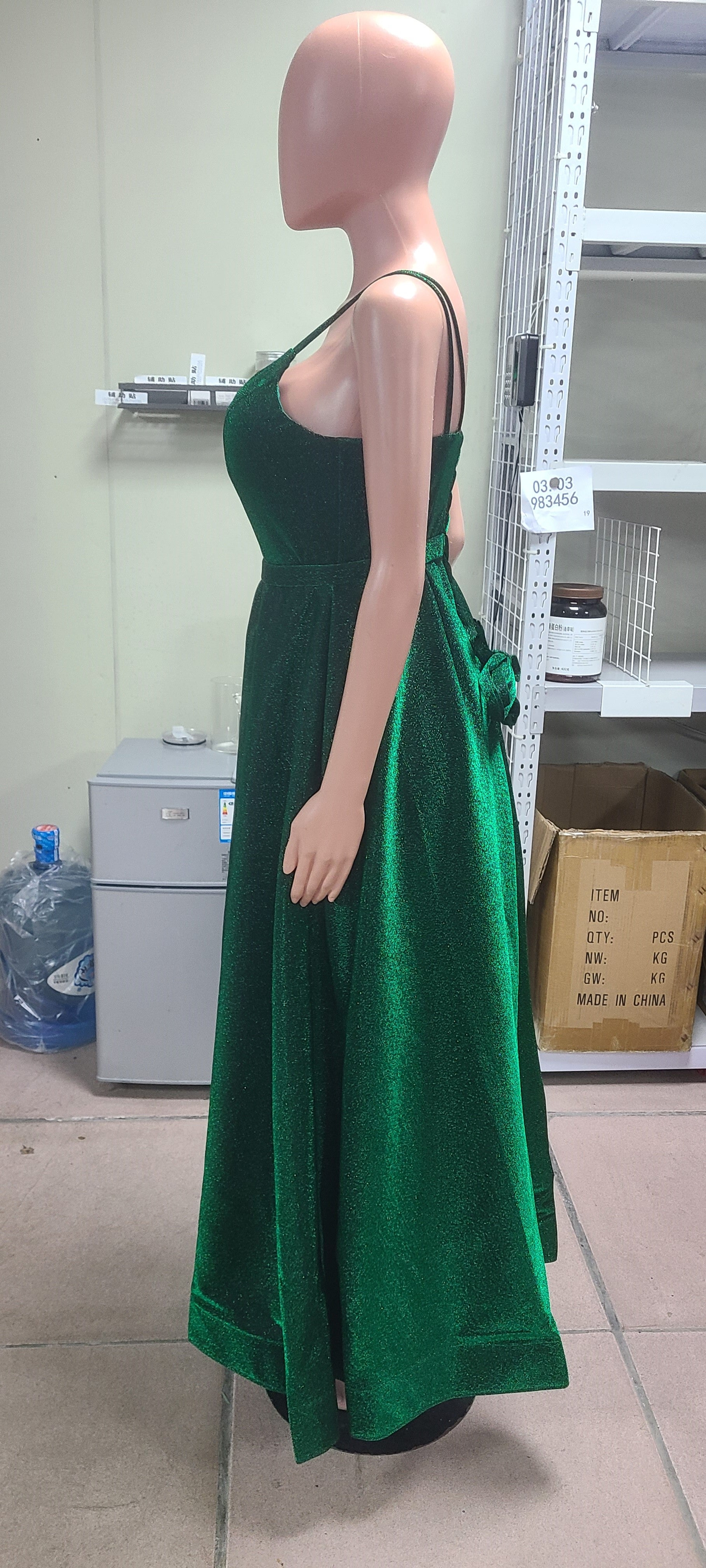 Women Formal Party V-Neck Sequined Strapless Party Bridesmaid Formal Party Evening Dress（Processing time need 3-6 days） 15