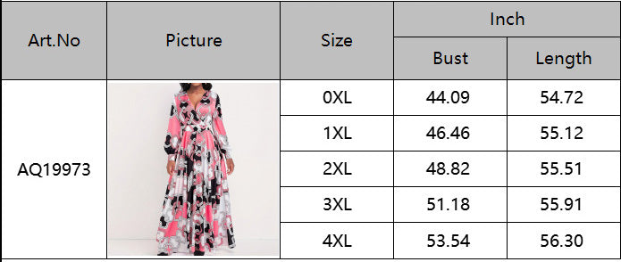 Women elegant printed v-neck beltless dress 8