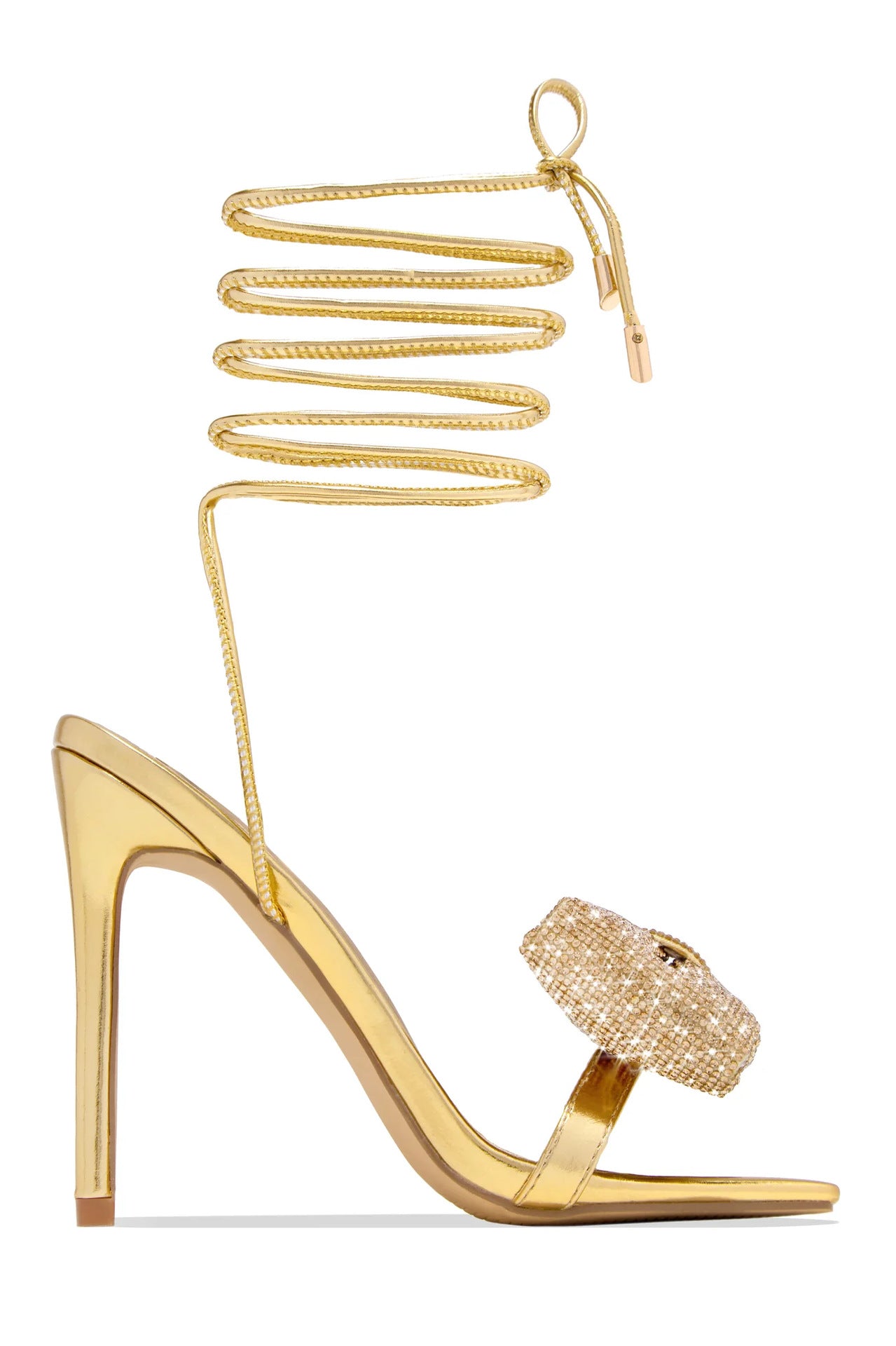 Fashion Sexy High Heel Sandals Rhinestone Bow Cross Lace-Up Outdoor Sandals heels 12