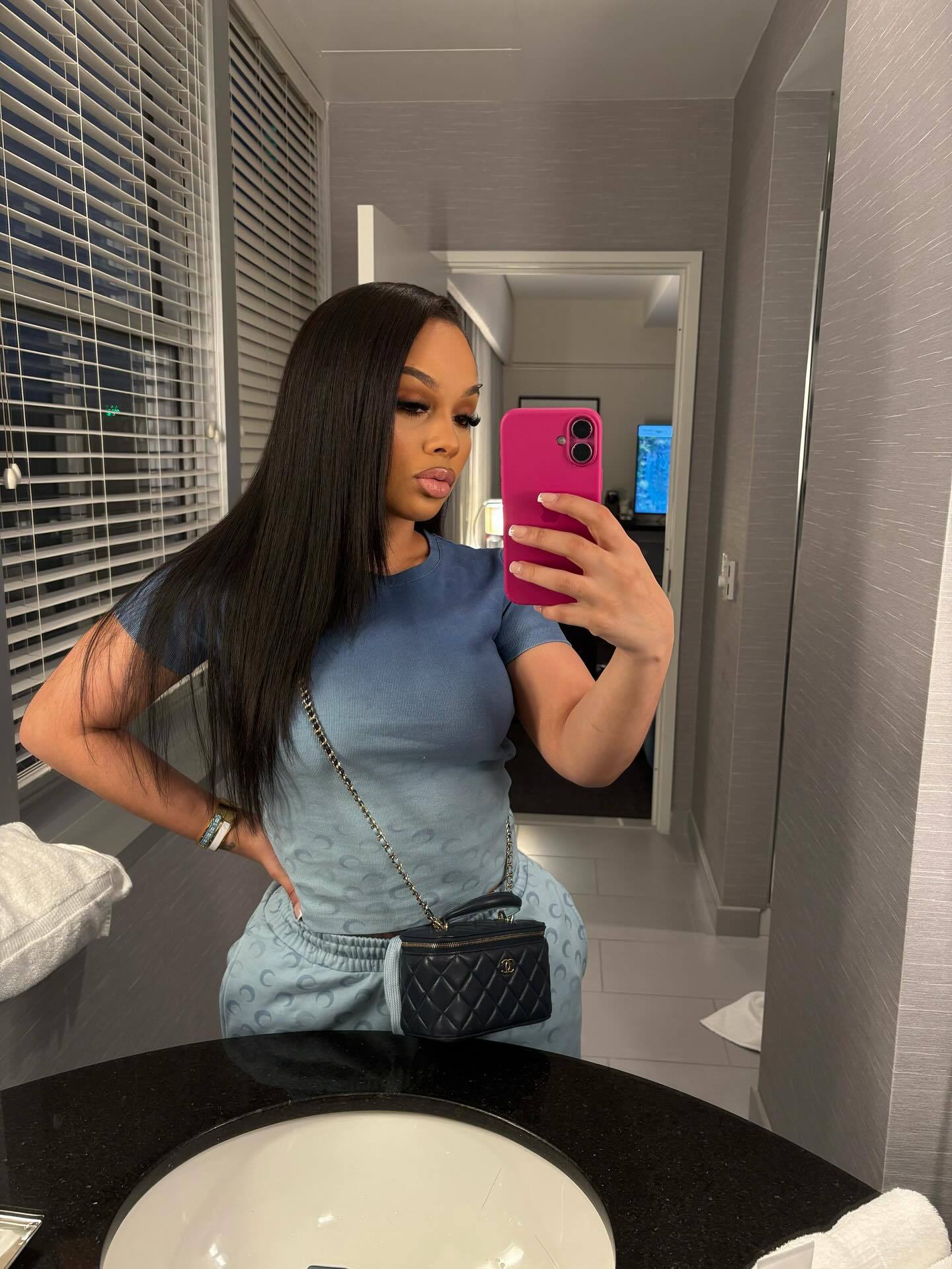 Autumn Women's Street Trend Style Slim Fit Moon Print Gradient Short Sleeve T-Shirt and Pants Two-Piece Set 3