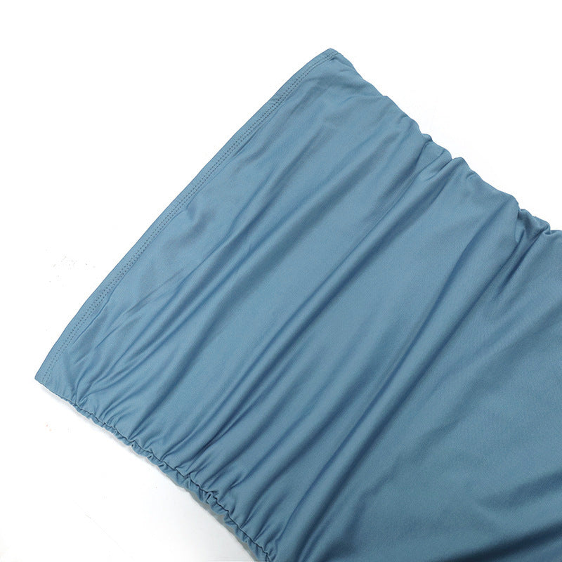 Summer strapless jellyfish sashes sexy dress women's clothing 44