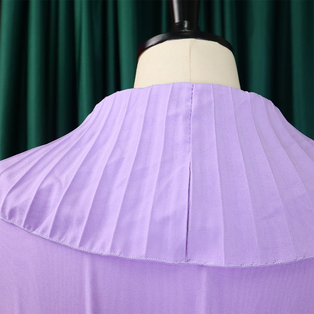 Women Summer Sexy Ruffled Pleated Maxi Dress with Belt 30