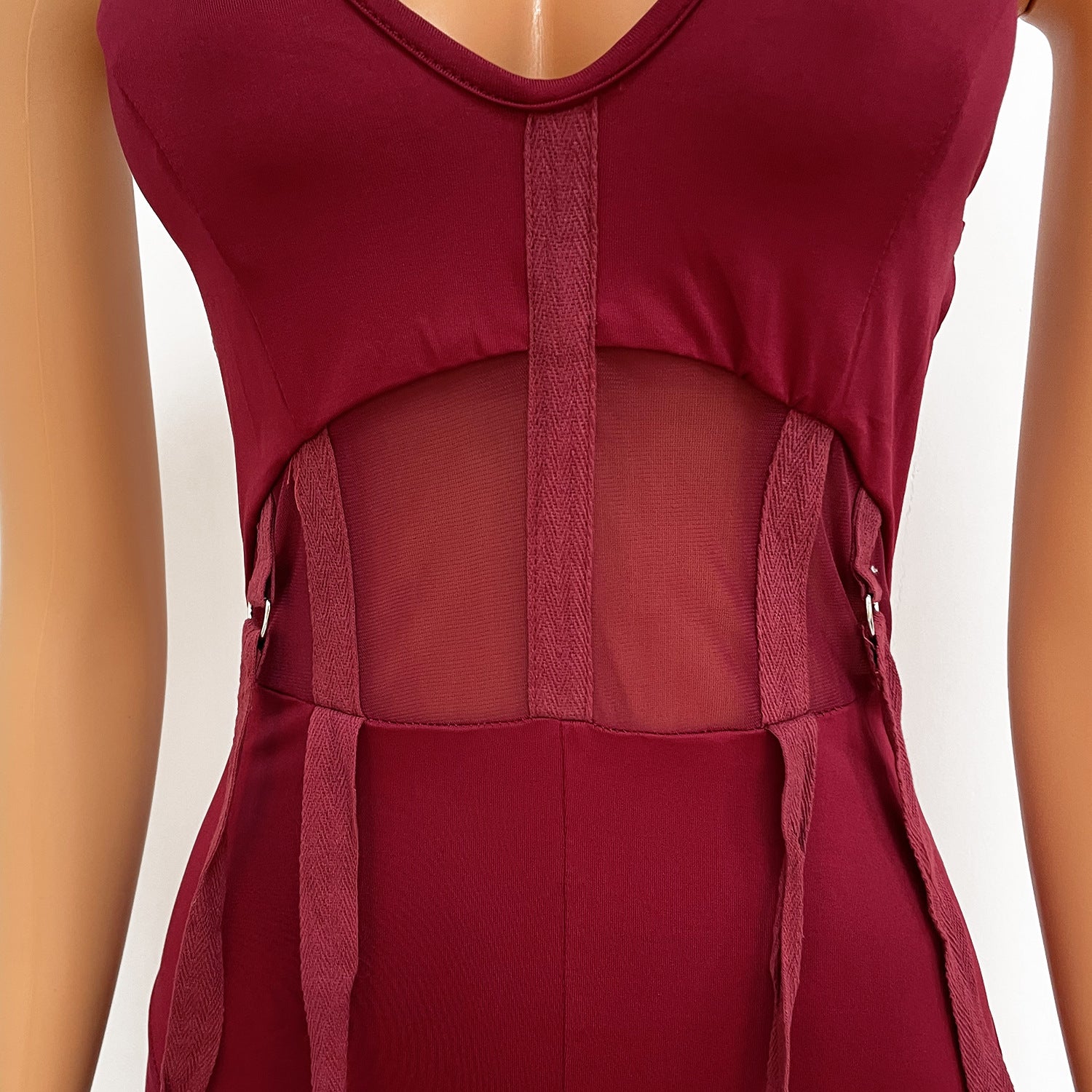 Women Mesh See-Through Sexy Suspender Jumpsuit 31