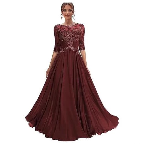 Women Lace Long Formal Evening Dress Prom Party Dress（Processing time need 3-6 days） 10
