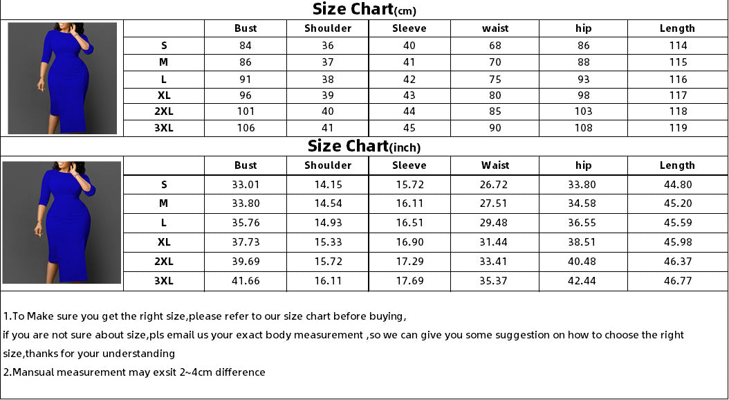 Ladies Fashion Chic Tonol Office Bodycon African Dress 10