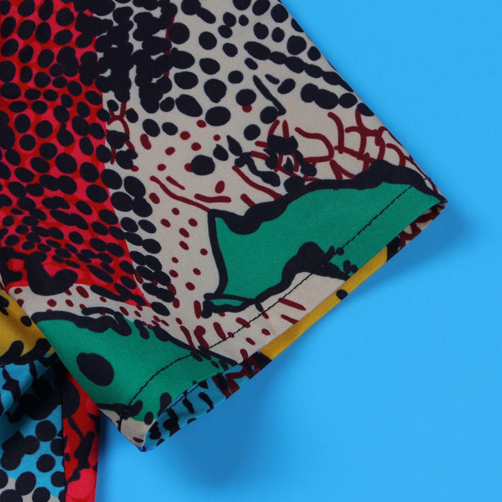 Women Sexy Printed Top and Loose Wide Leg Pants Two-piece Set 27