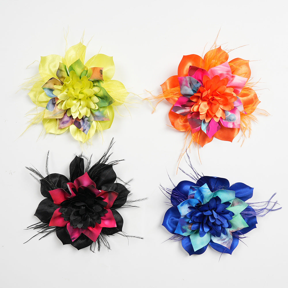 Plus Size Women Spring and Summer Tie-Dye Print Dress 25