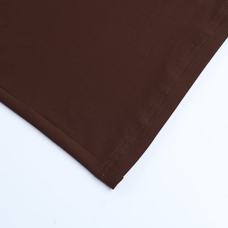 Women fall French lace patchwork dress 14