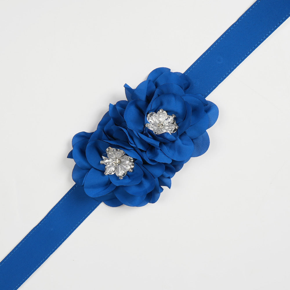 Chic Career Slim Waist Pleated A-Line Chiffon Dress 27