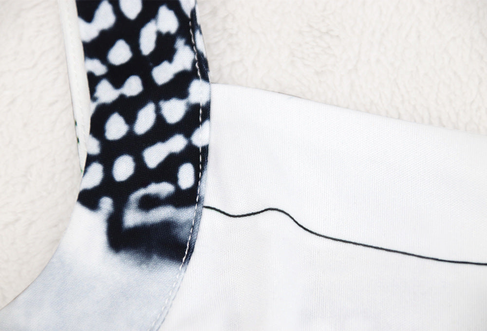 Women Printed Suspender Sexy Maxi Dress 24