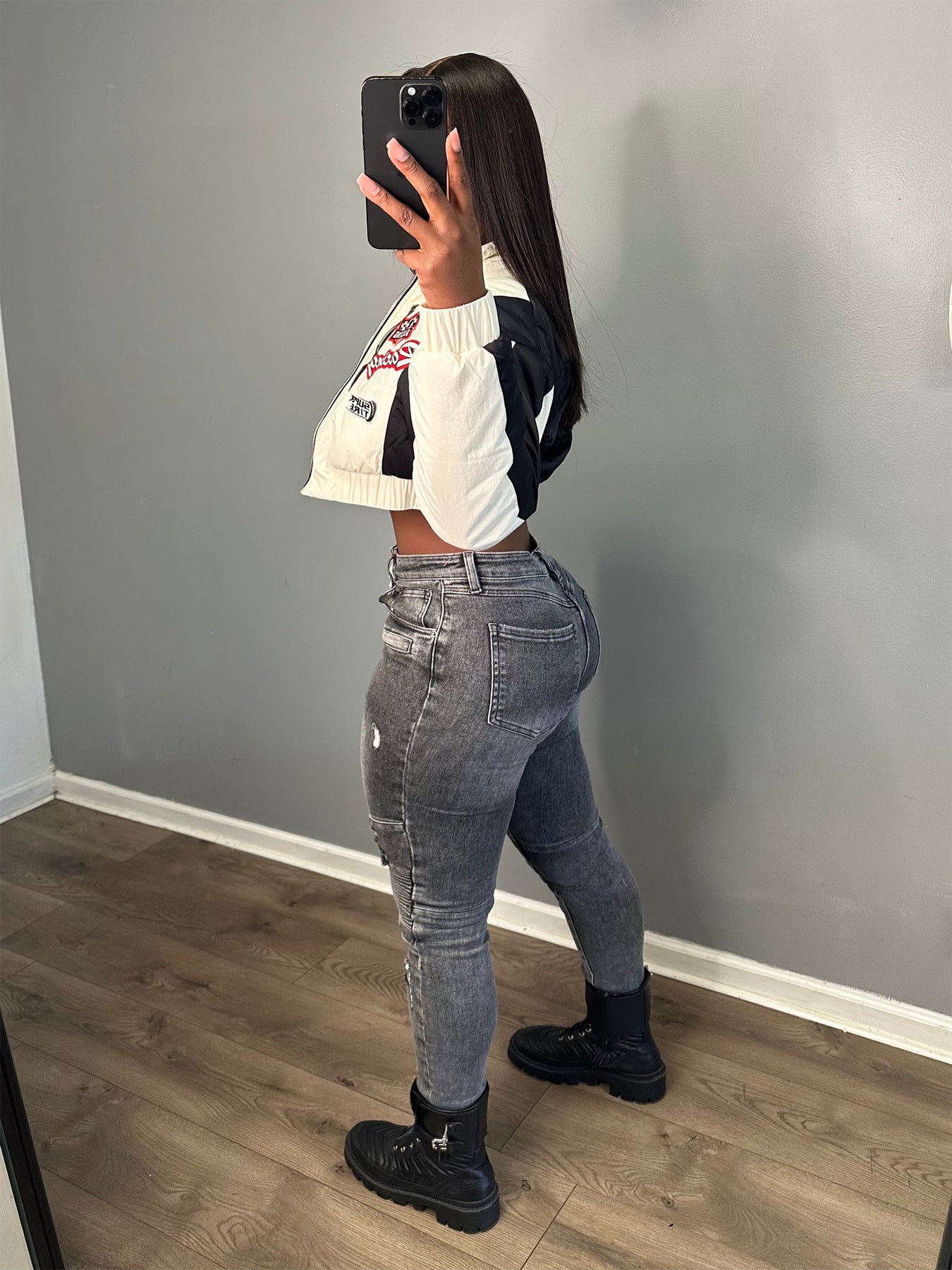 Women Stretch Ripped Denim Pants