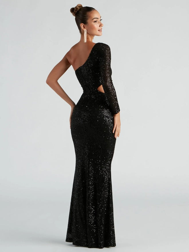 Women summer sequin party sequin evening dress 4