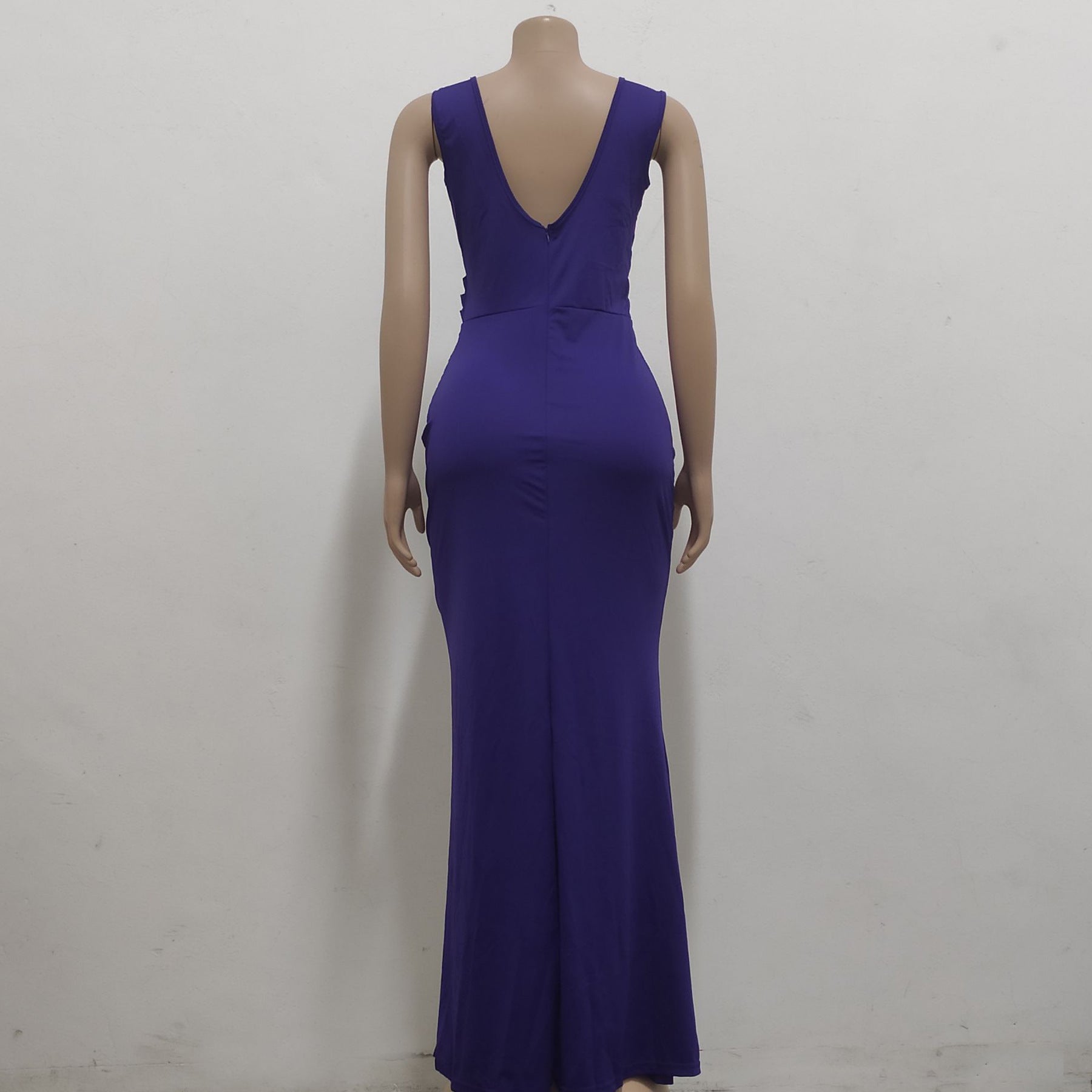 Sexy V Neck Slit Dress 24