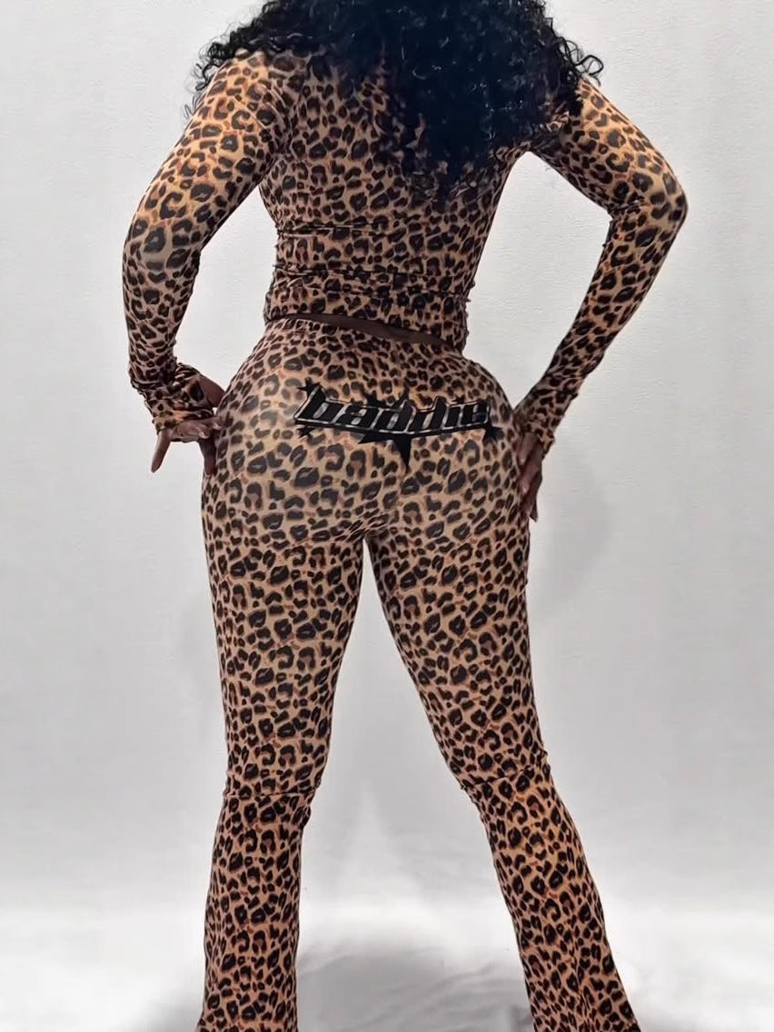 Women Summer Letter Print Sexy Top and Pant Two-Piece Set 6