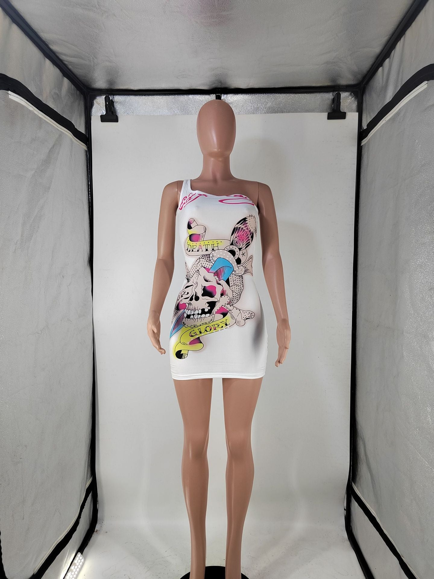 Women's Fashion Casual Positioning Print Strap Dress 12