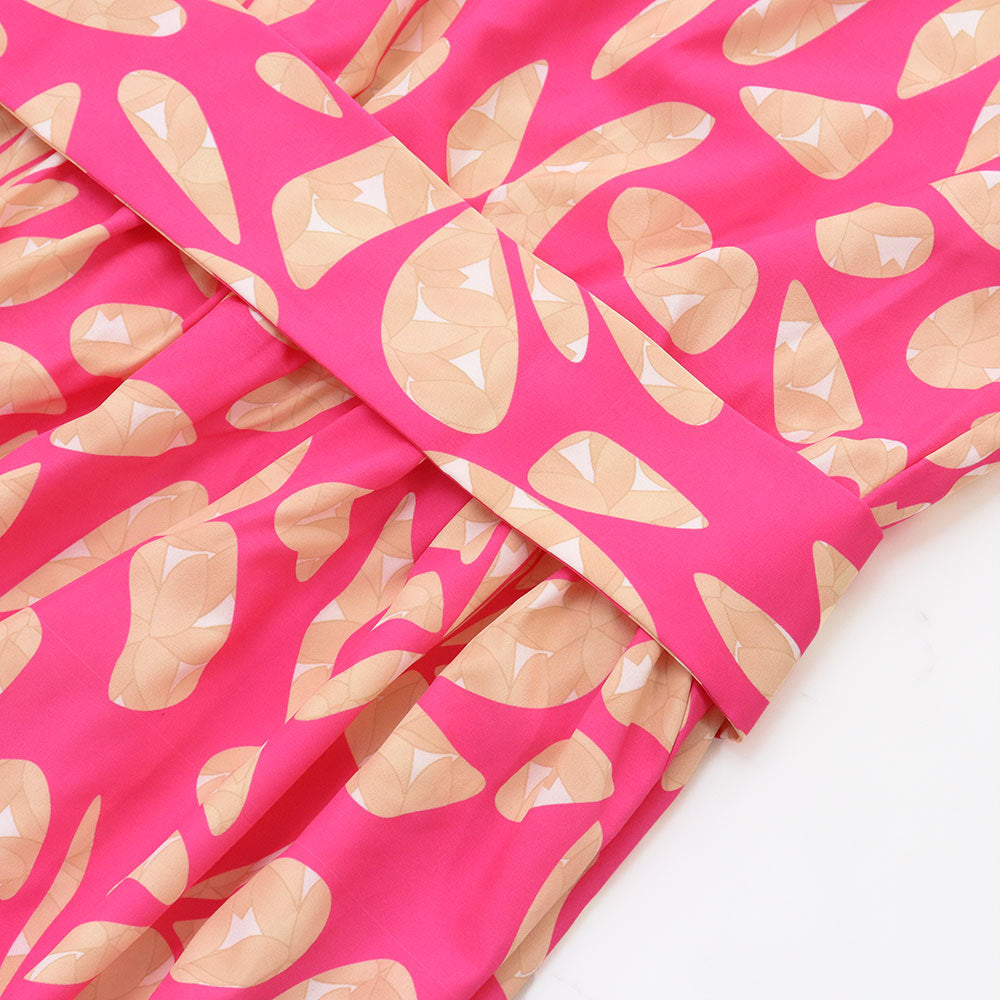 Chic Casual Spring And Summer Women's Printed Short Sleeve Long Dress 11