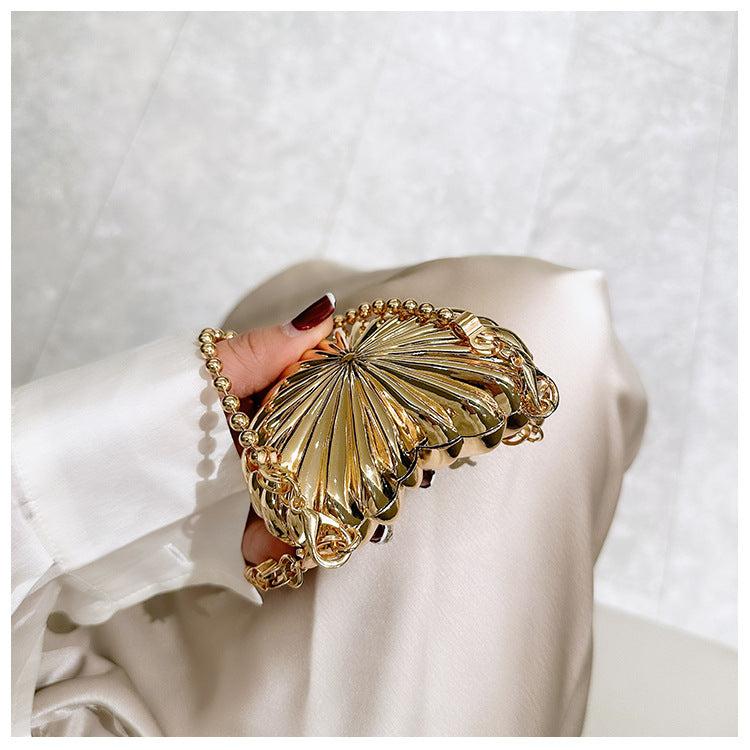 Mini Metal Shell/Heart Shape Bag One Shoulder Crossbody Fashion Bag 34