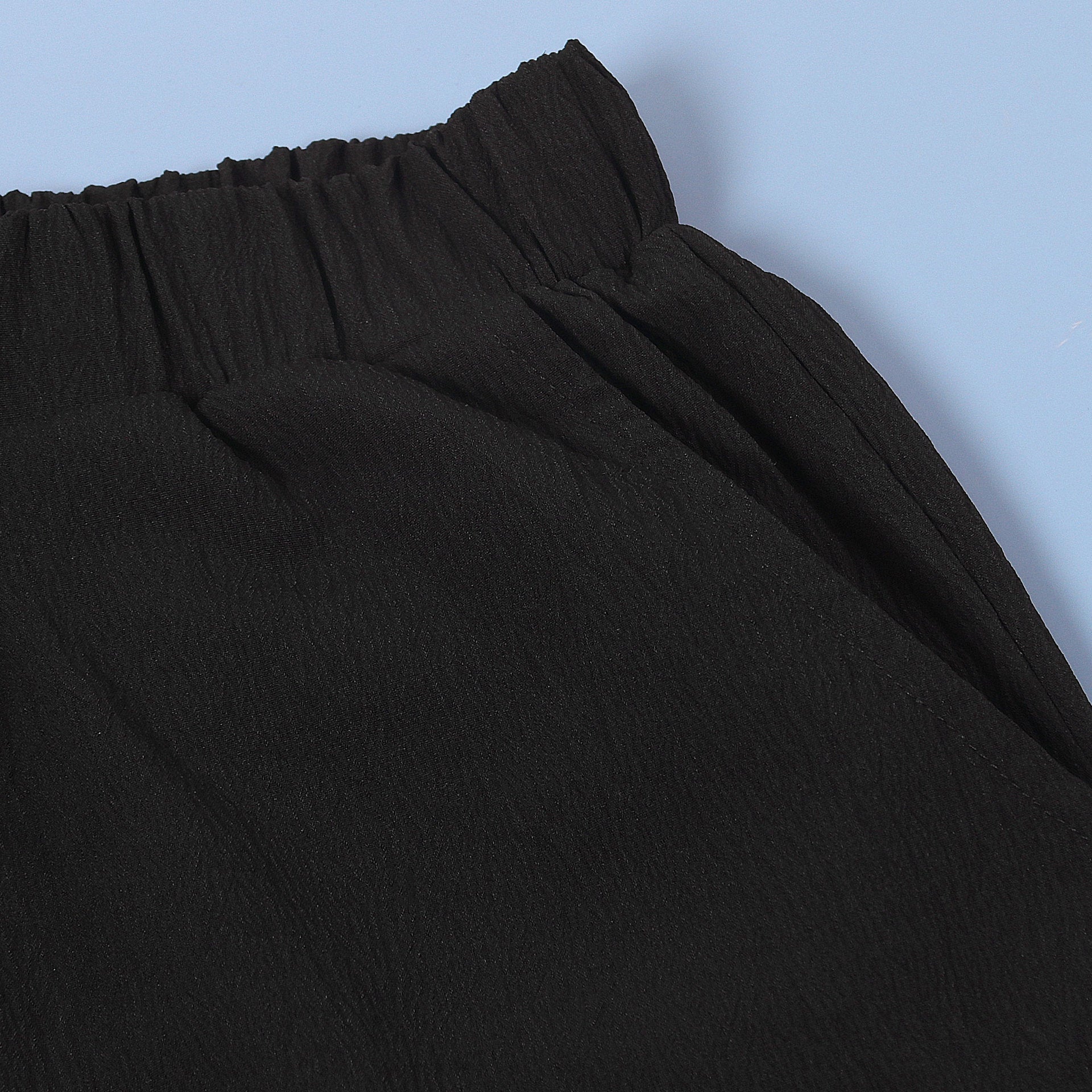 Women sexy solid slit halter neck lace-up sleeveless top and shorts two-piece set 57