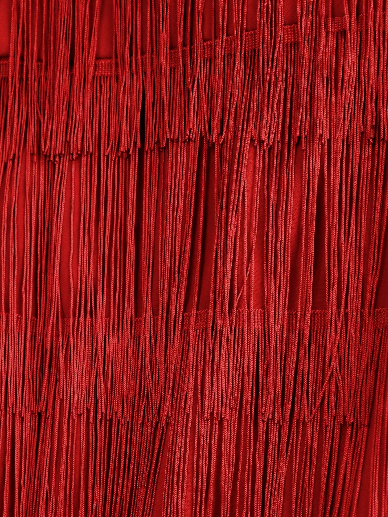 Women Mesh Patchwork tassel Round Neck sexy evening bodycon dresses 23