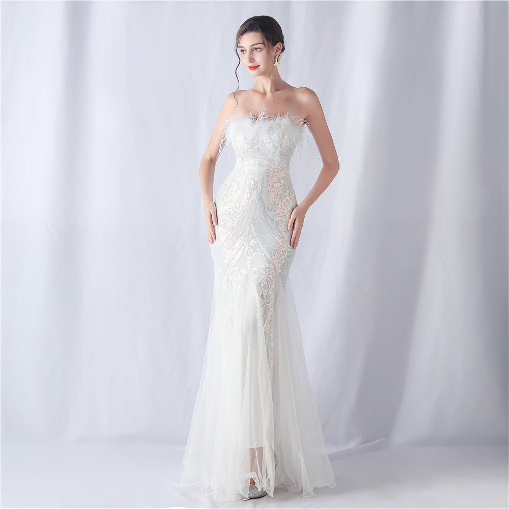 Plus Size Women Sequin Formal Party Maxi Evening Dress 11