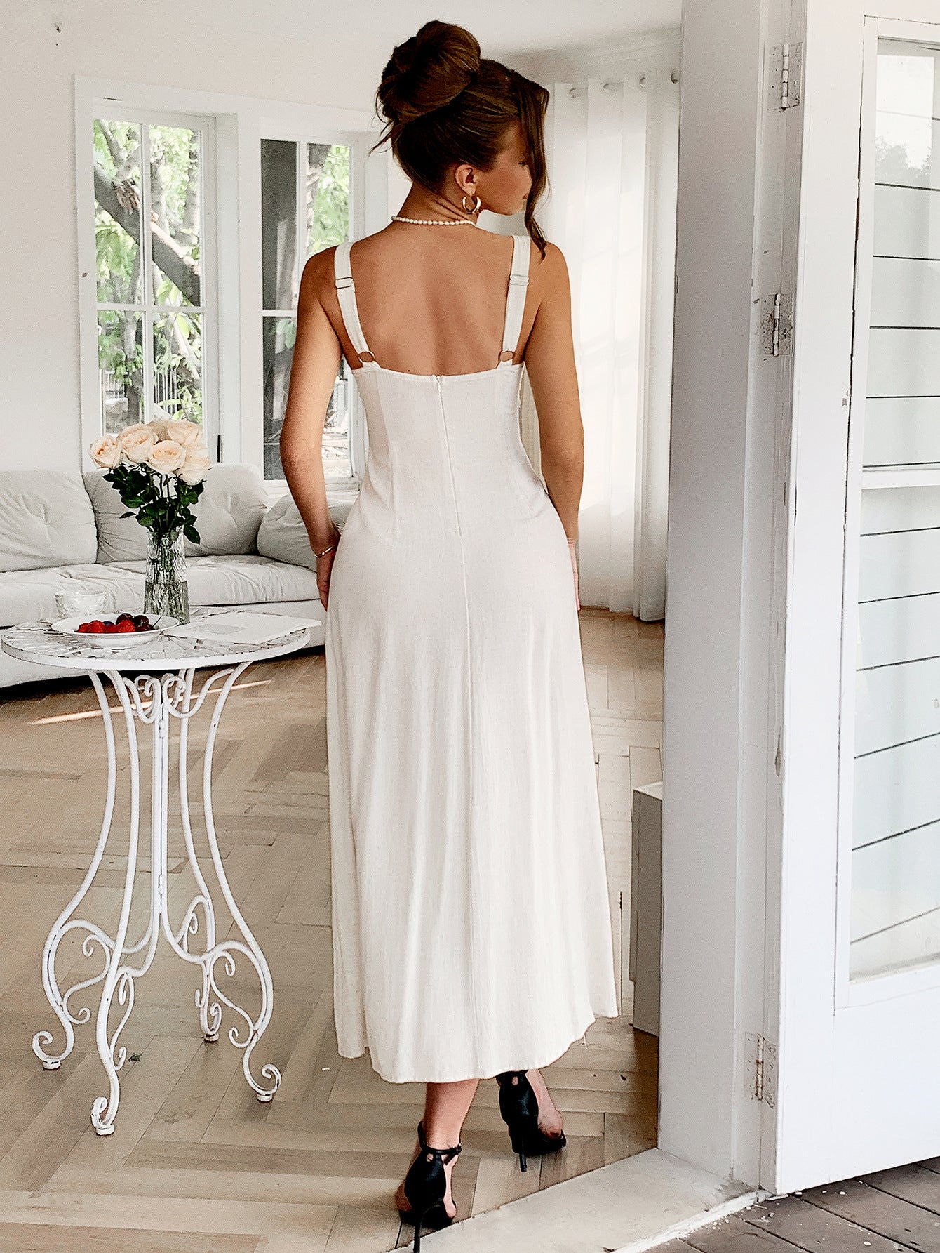 Spring/Summer Women's Casual Holidays Beach Strappy Long Dress 8