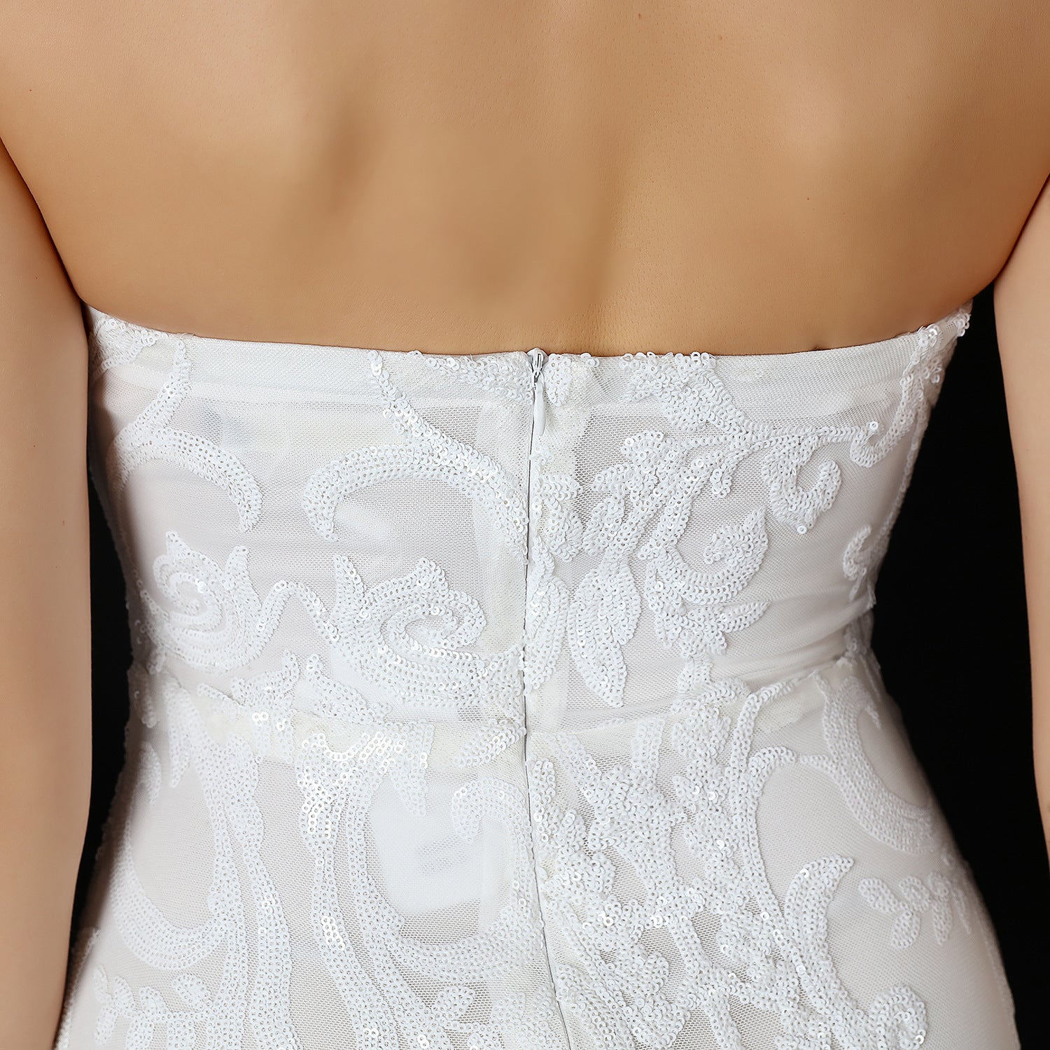 Women Sequined Skirt Ball Party Evening Dress 19