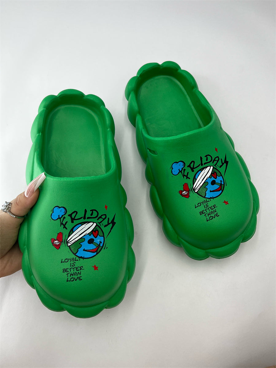 Spring And Summer Women's Shoes Sandals And Slippers Couple Eva Waterproof Women Slippers 119