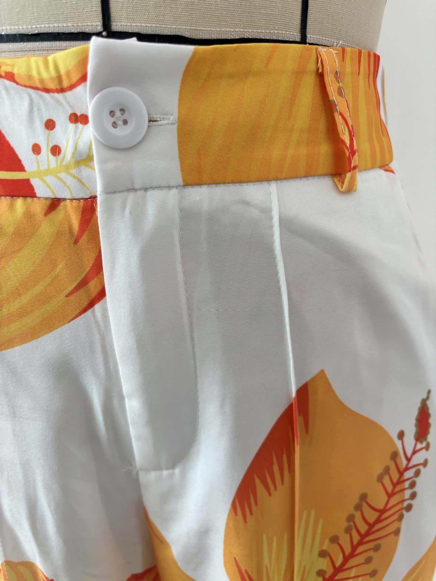 Women printed shirt and wide-leg pants Casual two-piece set 16