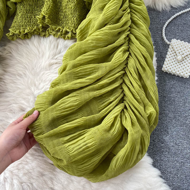 Women Pleated Crop Top 37