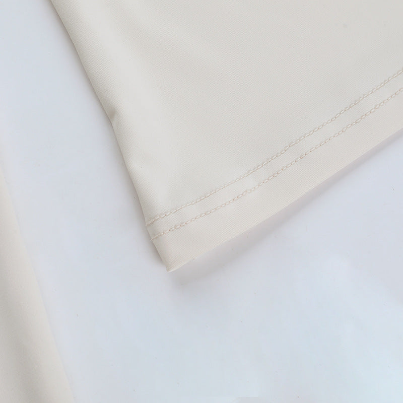 Solid Slim Fitted Long-Sleeve Top & High-Waist Butt Lift Shorts Sporty Casual Set 14