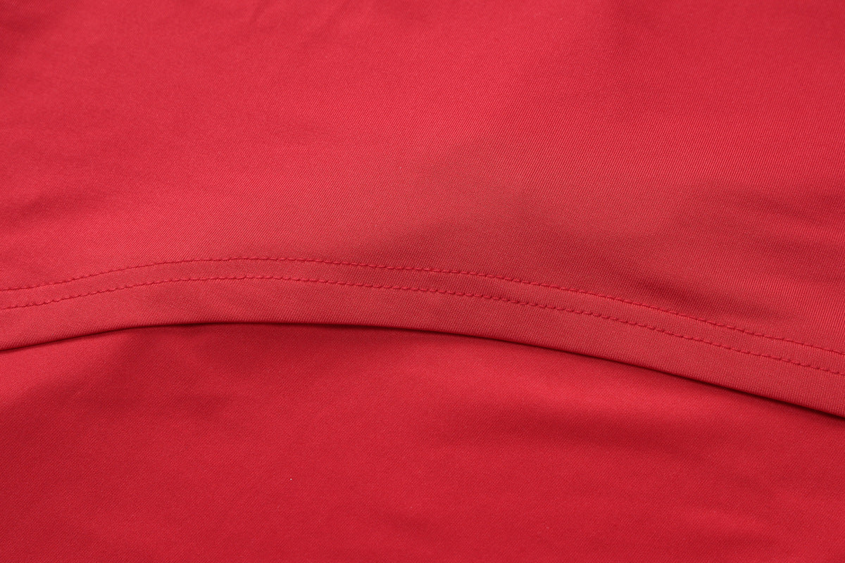 Women's Summer Fashion Sexy Low Back Pleated Long Dress 12