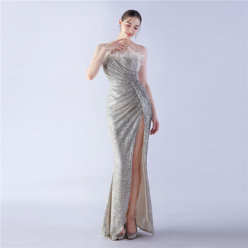 Plus Size Women Sequin Formal Party Evening Dress 15