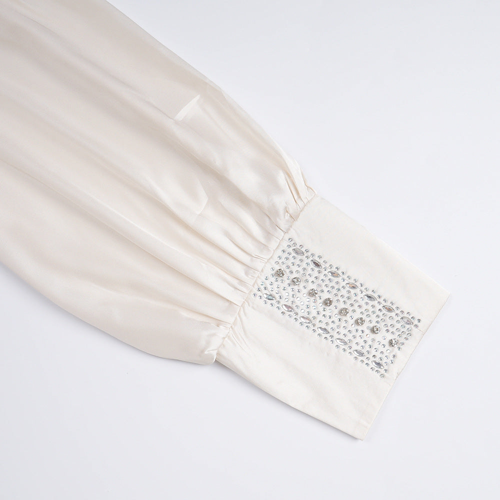 Elegant Solid Color Long Sleeve High Waist Formal Party Plus Size Dress Dubai Winter African Women's Clothing 22