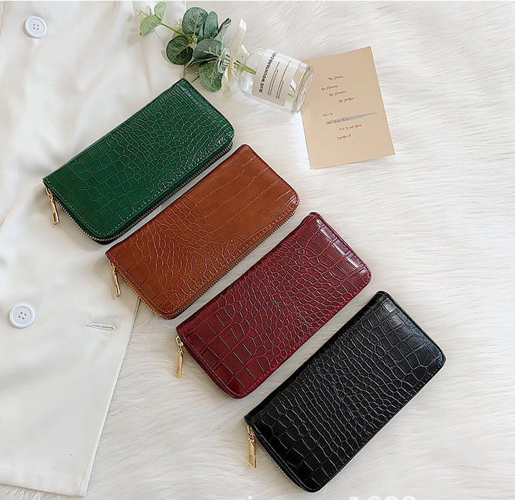 French Pattern Long Zipper Clutch Women's Wallet 24