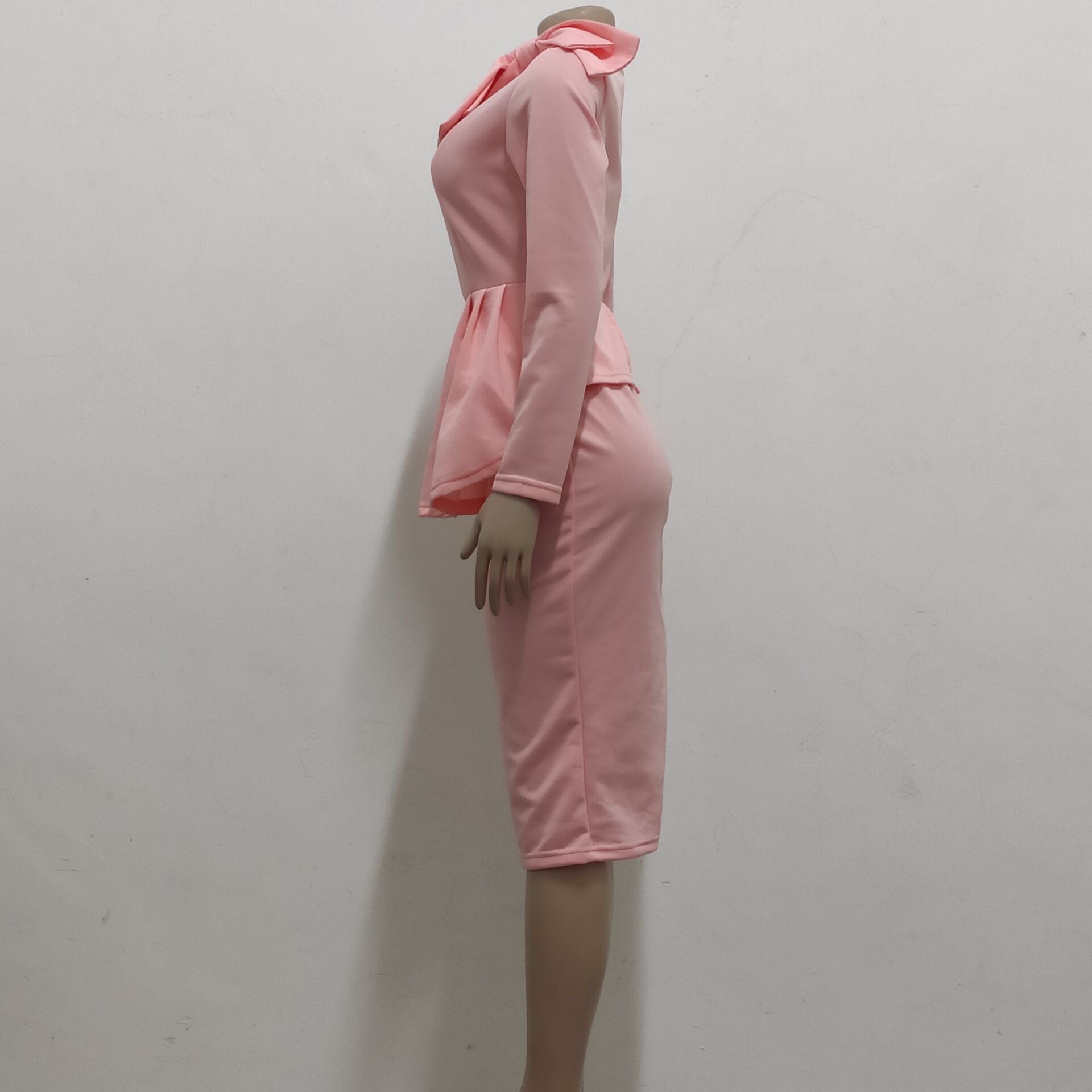 Women sexy diagonal bow dress 42