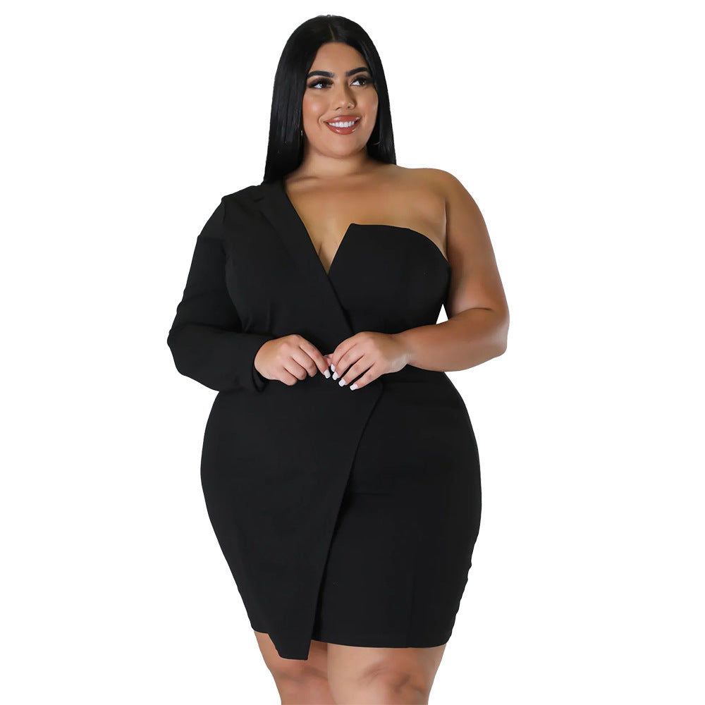 Women Fashion Sexy Off Shoulder Long Sleeve Bodycon Dress 5