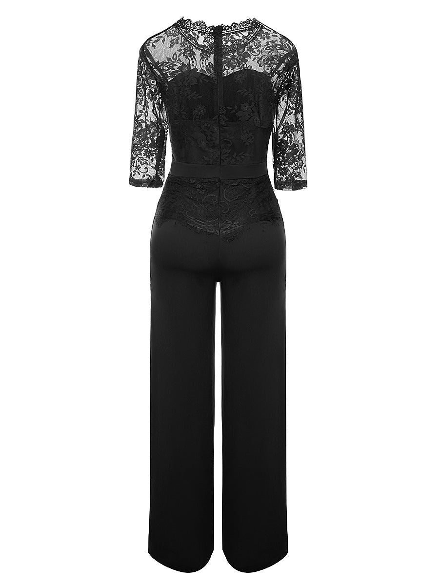 Women sexy lace Jumpsuit 14