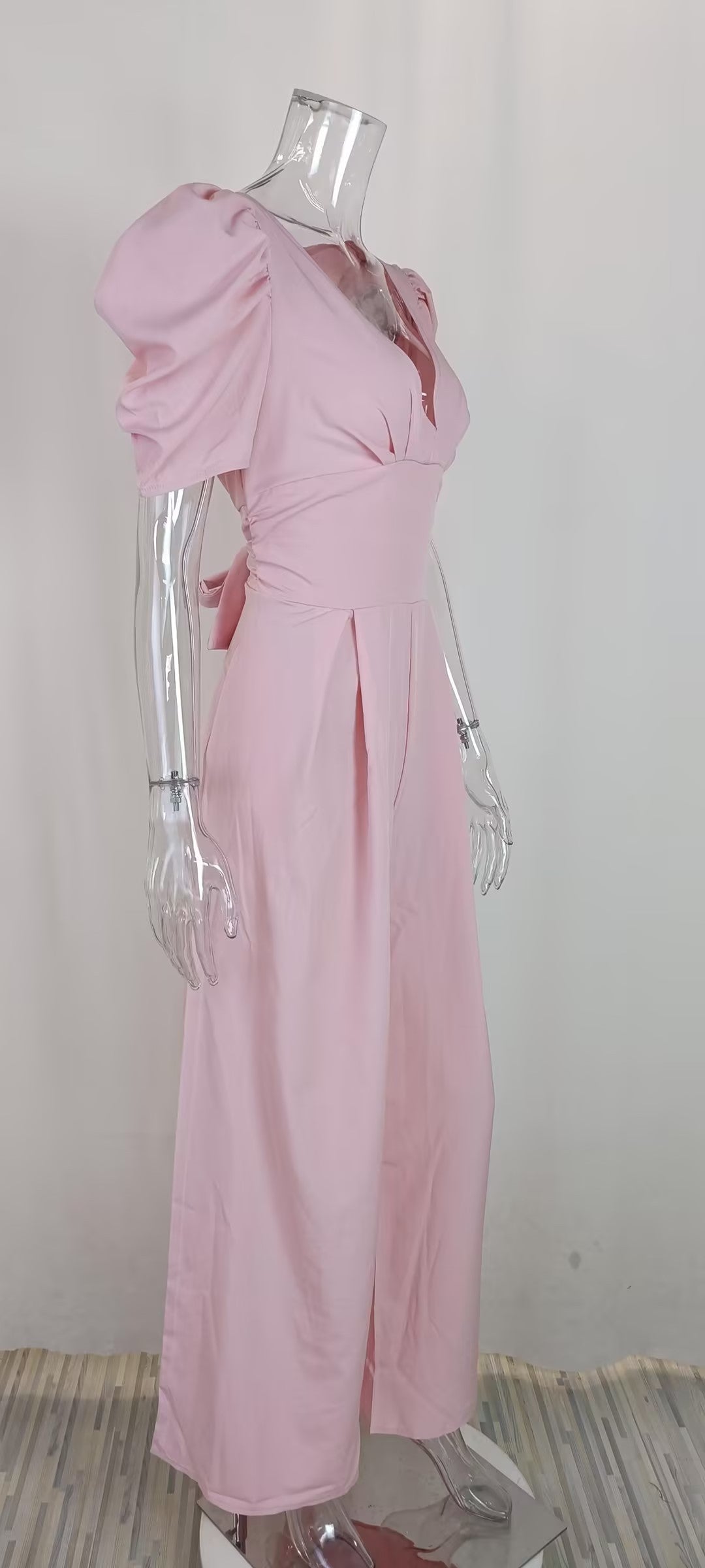 Women Short Sleeve Wide Leg Jumpsuit 21