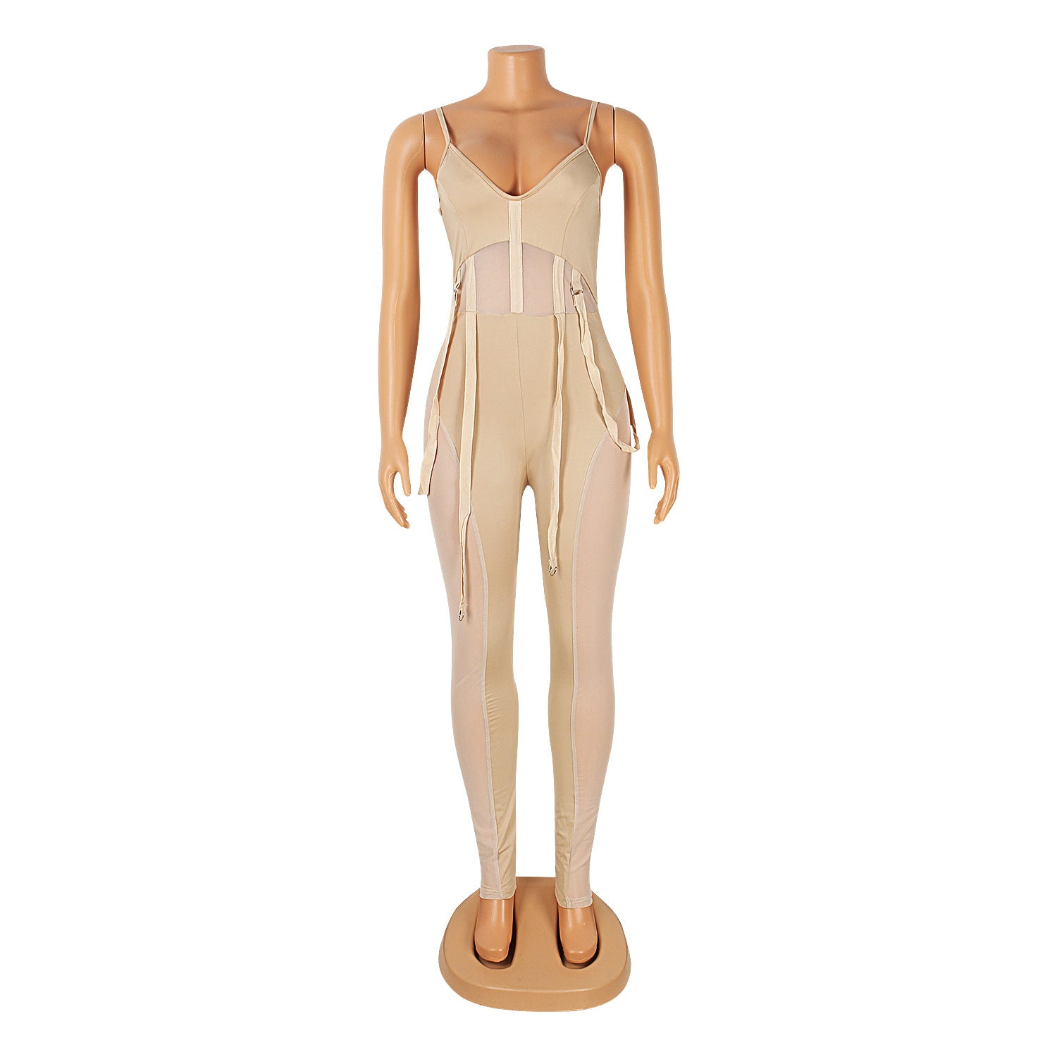 Women Mesh See-Through Sexy Suspender Jumpsuit 37