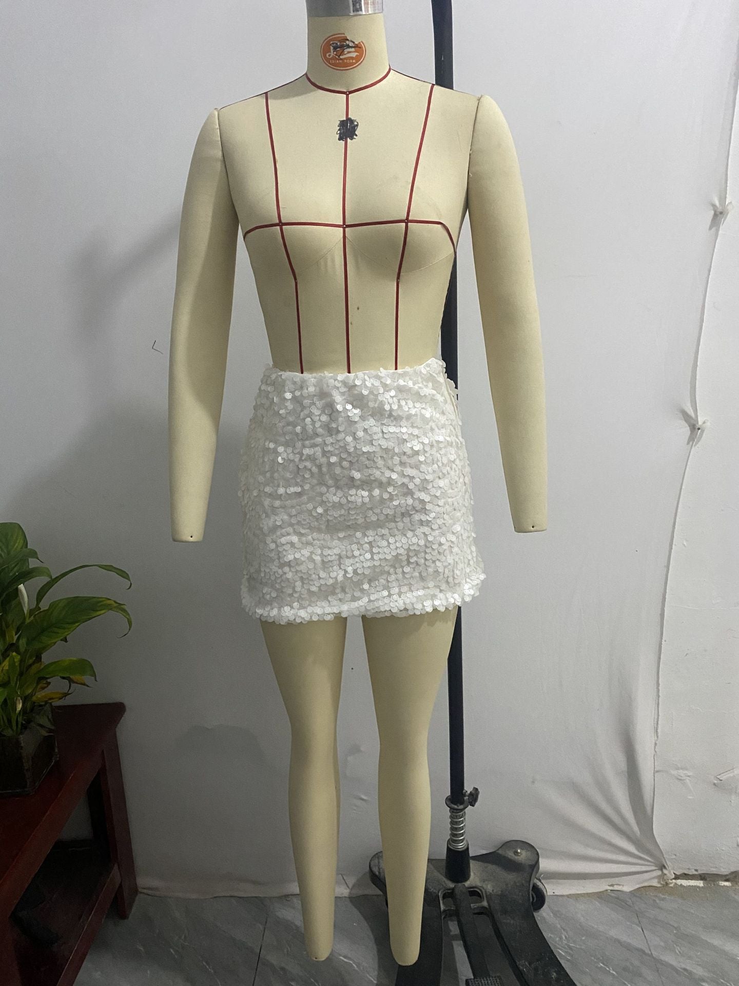 Sexy sequin bodycon short skirt 20